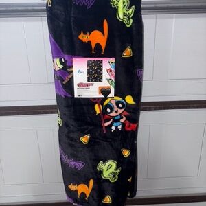 Cartoon Network powerpuff girls Black and Purple Halloween theme Blanket